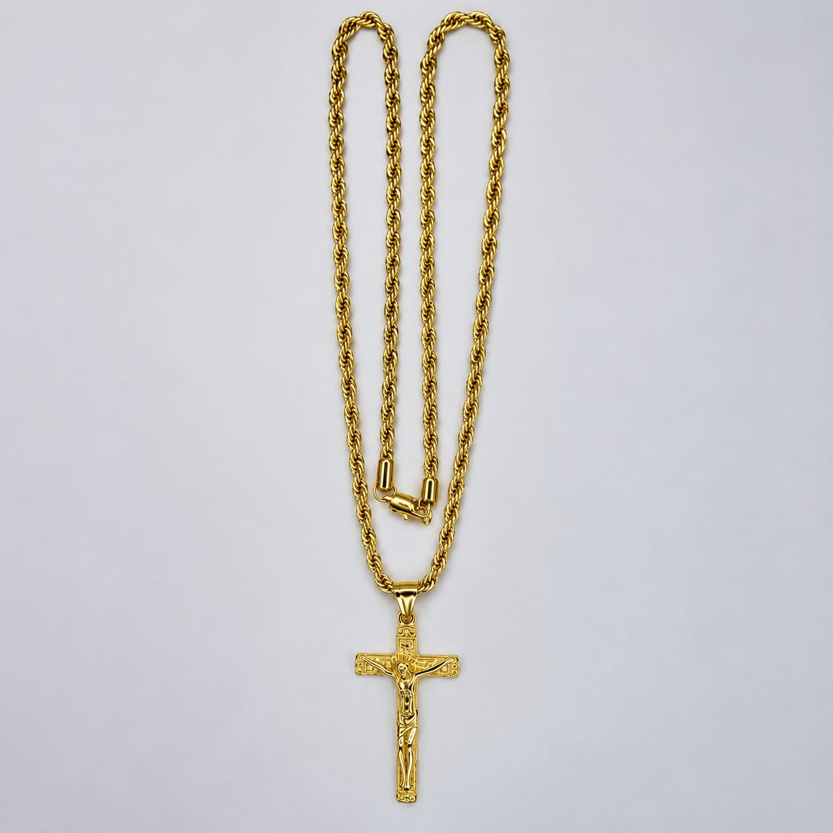 Cadena Lazo + Dije Cristo - Hombre