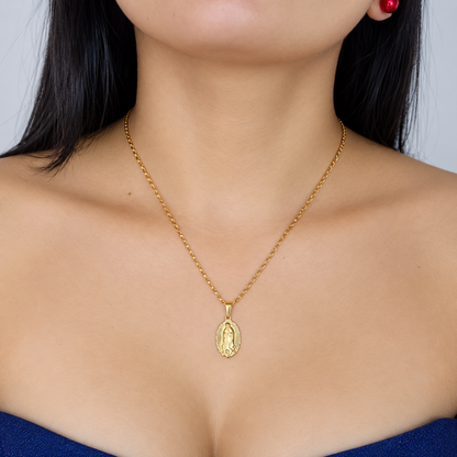 Cadena Cartier + Dije Virgen Guadalupe - Mujer