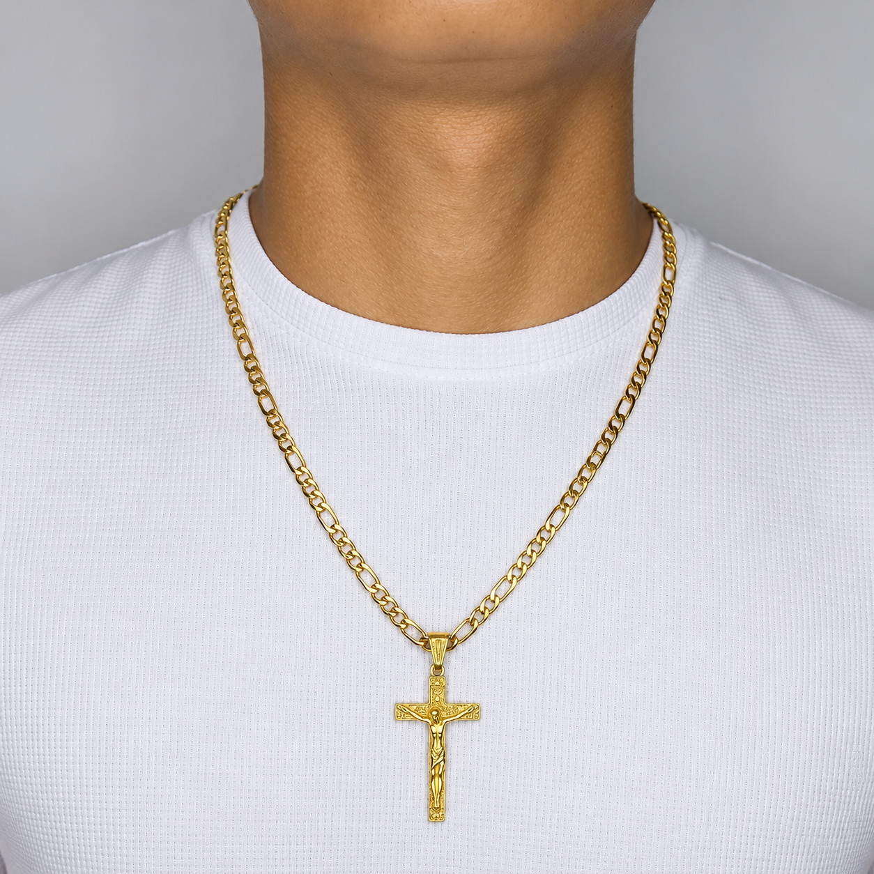 Cadena Cartier + Dije Virgen Guadalupe - Hombre