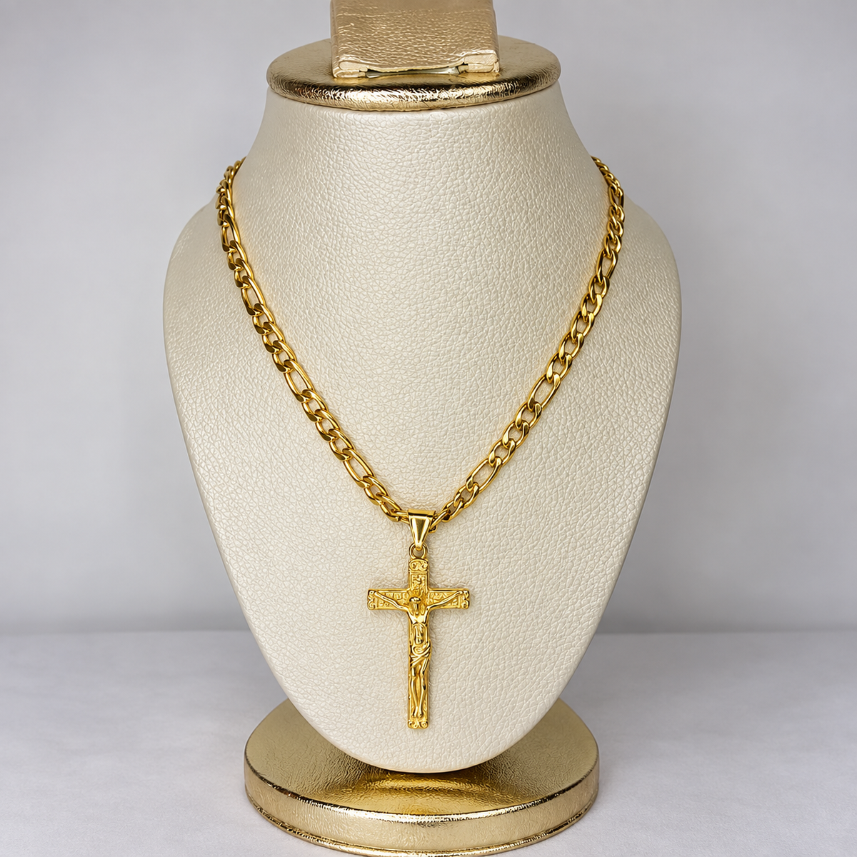 Cadena Cartier + Dije Cristo - Hombre
