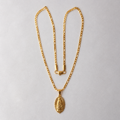 Cadena Cartier + Dije Virgen Guadalupe - Mujer